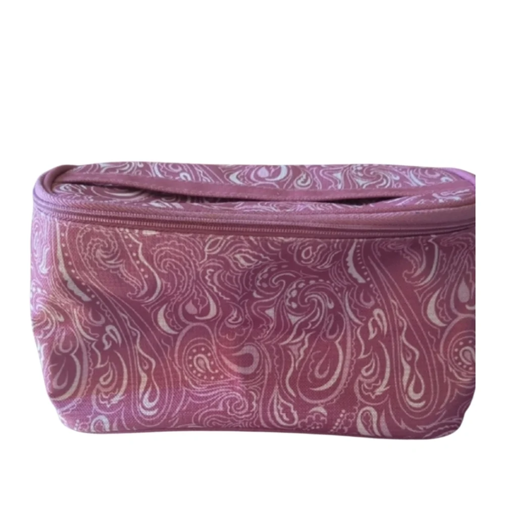 Estee Lauder Pink and Cream Cosmetic Bag. New Without Tags.